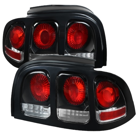 Spec-D Tuning 94-98 Ford Mustang Tailights-Black LT-MST94JM-APC